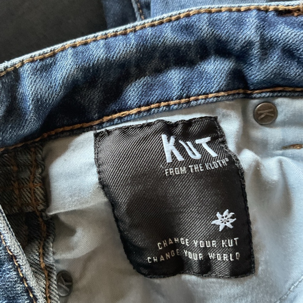 Kut from the Kloth Women's Blue Boyfriend Jeans. High size - Picture 6 of 6